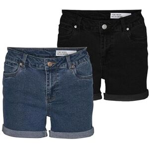Vero Moda Short Femme Denim Vmluna Mr Fold Mix GA, Lot de 2 (Bleu Denim Moyen/Noir), XS - Publicité Vero Moda Short Femme Denim Vmluna Mr Fold Mix GA, Lot de 2 (Bleu Denim Moyen/Noir), XS - Publicité