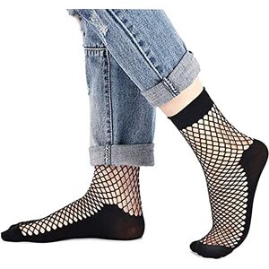 Fohevers Femmes Résille Chaussettes Court Cheville Chaussette Haute Engrener Résille Bonneterie 5 Paires, Bottom-Fishnet-5 pairs - Publicité Fohevers Femmes Résille Chaussettes Court Cheville Chaussette Haute Engrener Résille Bonneterie 5 Paires, Bottom-Fishnet-5 pairs - Publicité