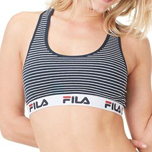 Fila Brassière Coton Femme, Rayure Marine, S - Publicité Fila Brassière Coton Femme, Rayure Marine, S - Publicité