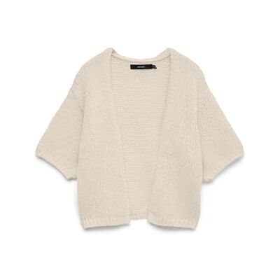 Vero Moda Open Vmmaybe Noos Cardigan Ouvert 2/4, Bouleau, M Femme - Publicité Vero Moda Open Vmmaybe Noos Cardigan Ouvert 2/4, Bouleau, M Femme - Publicité