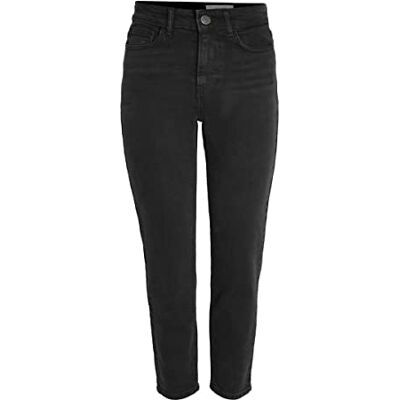 Noisy may Nmmoni Hw Straight ANK Black Noos Jeans Stretch pour Femme, Jean Noir, 26W x 30L - Publicité Noisy may Nmmoni Hw Straight ANK Black Noos Jeans Stretch pour Femme, Jean Noir, 26W x 30L - Publicité
