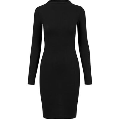 Urban Classics Robe Pull Femme Robe Courte Noir S 54% Viscose, 43% Polyester, 3% Élastanne - Publicité Urban Classics Robe Pull Femme Robe Courte Noir S 54% Viscose, 43% Polyester, 3% Élastanne - Publicité