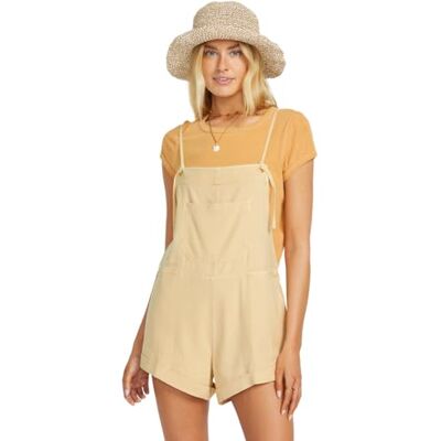 Billabong Wild Pursuit Short Overall Barboteuse, Kaki S125, S Femme - Publicité Billabong Wild Pursuit Short Overall Barboteuse, Kaki S125, S Femme - Publicité