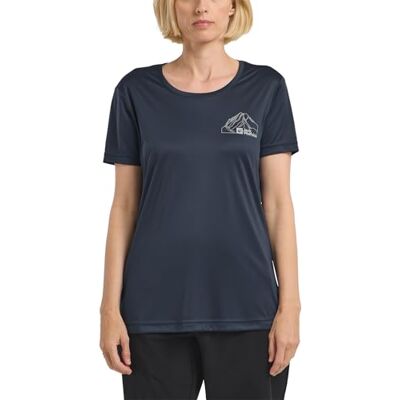 Jack Wolfskin Damen Peak Graphic T W - Sportshirt - Publicité Jack Wolfskin Damen Peak Graphic T W - Sportshirt - Publicité