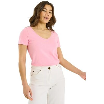 Grain de Malice T-Shirt uni à col V Femme - Publicité Grain de Malice T-Shirt uni à col V Femme - Publicité