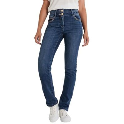 Grain de Malice Jean Droit Rome D02 Femme Bleu Dark Stone Taille 44 - Publicité Grain de Malice Jean Droit Rome D02 Femme Bleu Dark Stone Taille 44 - Publicité