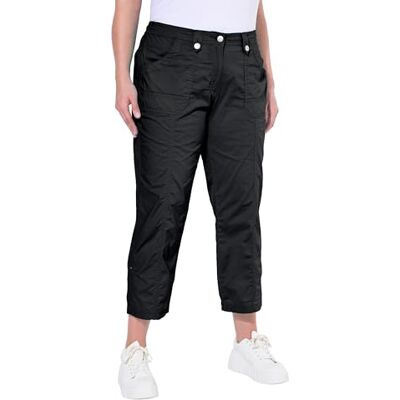 Ulla Popken Femme Grandes tailles Pantalon de ville coupe droite, extensible noir 23 640915 10-23 - Publicité Ulla Popken Femme Grandes tailles Pantalon de ville coupe droite, extensible noir 23 640915 10-23 - Publicité