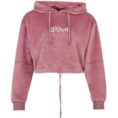 Disney Lilo & Stitch Angel Femme Sweat-Shirt à Capuche Rose Clair 100% Polyester Boxy Cropped - Publicité Disney Lilo & Stitch Angel Femme Sweat-Shirt à Capuche Rose Clair 100% Polyester Boxy Cropped - Publicité