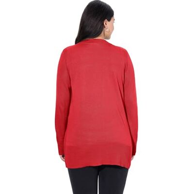 Ulla Popken Femme Cardigan Salsa 54+ - Publicité Ulla Popken Femme Cardigan Salsa 54+ - Publicité