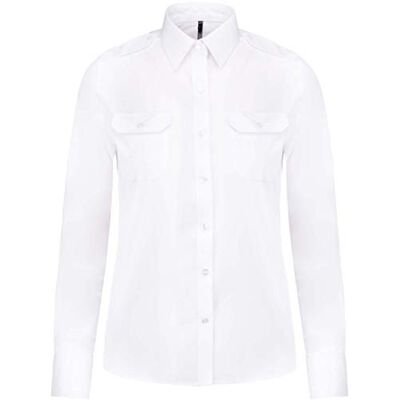 Kariban Chemise Pilote Manches Longues Femme Sky Blue, S, Femme - Publicité Kariban Chemise Pilote Manches Longues Femme Sky Blue, S, Femme - Publicité