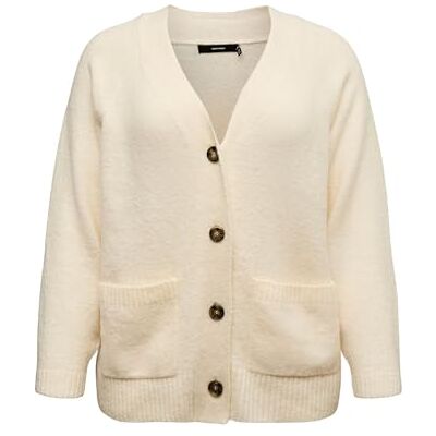 Vero Moda CURVE Vmcboom Ls Cardigan à col en V avec Bouton G Cur Grande Taille, Bouleau, L - Publicité Vero Moda CURVE Vmcboom Ls Cardigan à col en V avec Bouton G Cur Grande Taille, Bouleau, L - Publicité