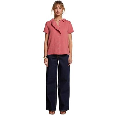 ENVIE DE FRAISE Blouse Femme Volant Gaze Capsule mère-Fille Vieux Rose 48 - Publicité ENVIE DE FRAISE Blouse Femme Volant Gaze Capsule mère-Fille Vieux Rose 48 - Publicité