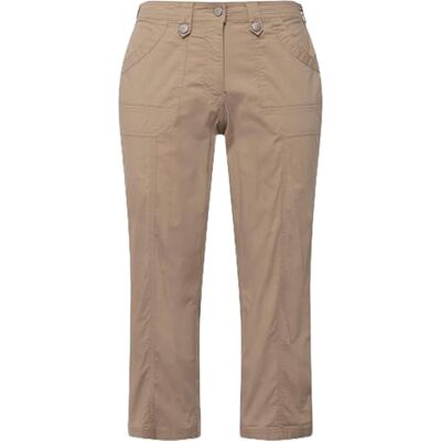 Ulla Popken Femme Grandes Tailles Pantalon Cargo 7/8, retroussable, 4 Poches Mastic 56 720673 21-54 - Publicité Ulla Popken Femme Grandes Tailles Pantalon Cargo 7/8, retroussable, 4 Poches Mastic 56 720673 21-54 - Publicité