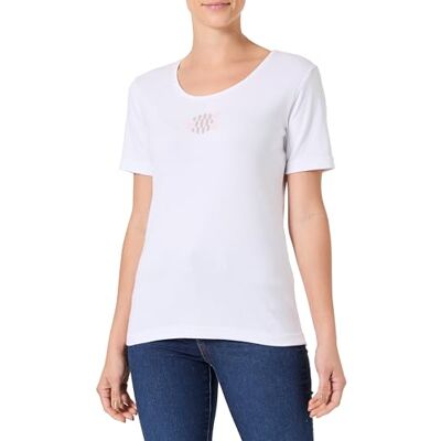 Armor Lux Femme Poissons À Manches Courtes Et Col Rond en Coton Léger T-Shirt, Blanc Séri.Poissons Striés, L EU - Publicité Armor Lux Femme Poissons À Manches Courtes Et Col Rond en Coton Léger T-Shirt, Blanc Séri.Poissons Striés, L EU - Publicité