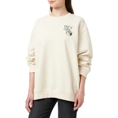Hugo Sweat-Shirt pour Femme, Open White 110, M - Publicité Hugo Sweat-Shirt pour Femme, Open White 110, M - Publicité