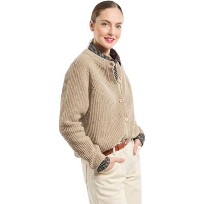 Armor Lux Femme Cardigan, White Pepper Chiné, XXL EU - Publicité Armor Lux Femme Cardigan, White Pepper Chiné, XXL EU - Publicité