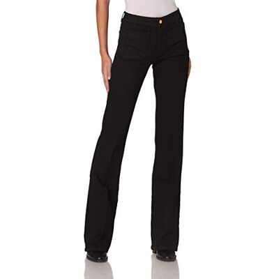 Wrangler Jean Femme Coupe Évasée Retro Noir - Publicité Wrangler Jean Femme Coupe Évasée Retro Noir - Publicité