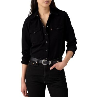 Levis Chemise en Denim Heritage Western pour Femme avec col boutonné (1 pièce) - Publicité Levis Chemise en Denim Heritage Western pour Femme avec col boutonné (1 pièce) - Publicité