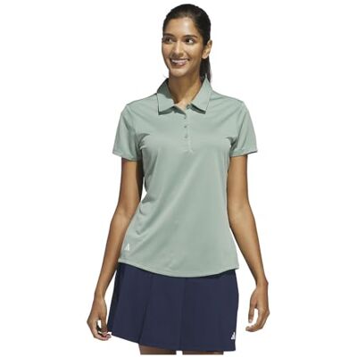 Adidas Polo à Manches Courtes pour Femme de Couleur Unie (Manches Courtes), SILGRN, XS, Silgrn, X-Small - Publicité Adidas Polo à Manches Courtes pour Femme de Couleur Unie (Manches Courtes), SILGRN, XS, Silgrn, X-Small - Publicité