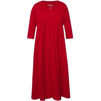 Ulla Popken Femme Grandes Tailles Robe en Jersey, Couture Empire, col V, Manches 3/4, Poches Salsa 54+ 530-54+ - Publicité Ulla Popken Femme Grandes Tailles Robe en Jersey, Couture Empire, col V, Manches 3/4, Poches Salsa 54+ 530-54+ - Publicité