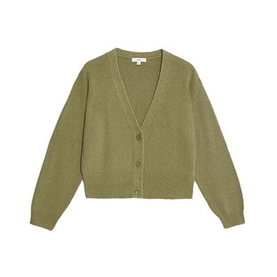 Marks & Spencer Cardigan Confortable Col V Texturé Femme à Haute Teneur en Coton, Coupe Décontractée - Publicité Marks & Spencer Cardigan Confortable Col V Texturé Femme à Haute Teneur en Coton, Coupe Décontractée - Publicité