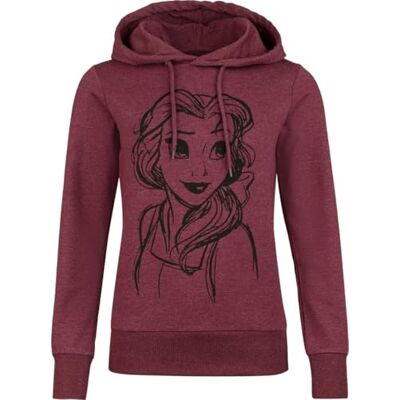 Disney Walt Belle Femme Sweat-Shirt à Capuche Rouge chiné 50% Coton, 50% Polyester Regular - Publicité Disney Walt Belle Femme Sweat-Shirt à Capuche Rouge chiné 50% Coton, 50% Polyester Regular - Publicité