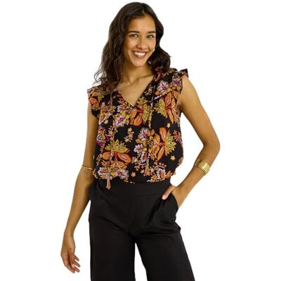 Grain de Malice Blouse sans Manches imprimé Floral Femme - Publicité Grain de Malice Blouse sans Manches imprimé Floral Femme - Publicité