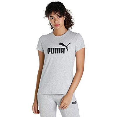 Puma Femme T-Shirt, Gris (Light Gray Heather), M - Publicité Puma Femme T-Shirt, Gris (Light Gray Heather), M - Publicité