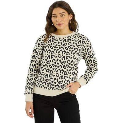 Grain de Malice Sweat imprimé léopard Femme - Publicité Grain de Malice Sweat imprimé léopard Femme - Publicité