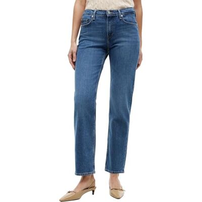 Tommy Hilfiger Jean Femme Classic Straight Fit, Bleu (Nos Mid Blue), 30W/28L - Publicité Tommy Hilfiger Jean Femme Classic Straight Fit, Bleu (Nos Mid Blue), 30W/28L - Publicité