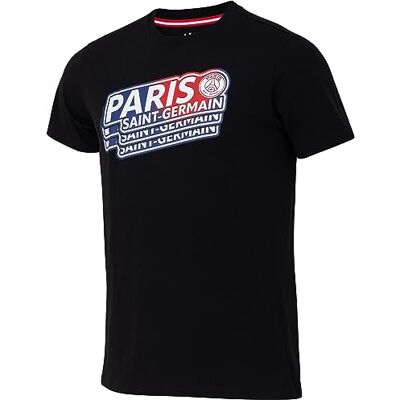 Paris Saint-Germain - PSG Repeat T-Shirt - Noir - Publicité Paris Saint-Germain - PSG Repeat T-Shirt - Noir - Publicité