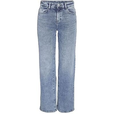 NOISY MAY NMYOLANDA NW Wide Jeans AZ236LB Noos Femme Jean Bleu 99% Coton, 1% Élasthanne Loose Fit - Publicité NOISY MAY NMYOLANDA NW Wide Jeans AZ236LB Noos Femme Jean Bleu 99% Coton, 1% Élasthanne Loose Fit - Publicité