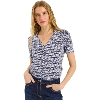 Grain de Malice Blouse col V imprimé géométrique Femme - Publicité Grain de Malice Blouse col V imprimé géométrique Femme - Publicité
