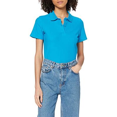 Polo pour Femmes Stedman - Poids Standard en Coton - Bleu Océan - Publicité Polo pour Femmes Stedman - Poids Standard en Coton - Bleu Océan - Publicité