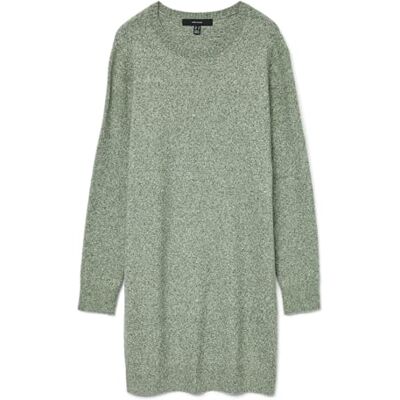 Vero Moda VMDOFFY Mini Robe en Tricot chiné, à Manches Longues, col Rond, Coupe Droite, Courte, Basique, Longueur Cuisse, Laurel Wreath/détail : mélangé, XS - Publicité Vero Moda VMDOFFY Mini Robe en Tricot chiné, à Manches Longues, col Rond, Coupe Droite, Courte, Basique, Longueur Cuisse, Laurel Wreath/détail : mélangé, XS - Publicité