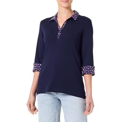 Armor Lux Polo à Manches 3/4 et col boutonné Motifs Floraux en Coton Femme - Publicité Armor Lux Polo à Manches 3/4 et col boutonné Motifs Floraux en Coton Femme - Publicité