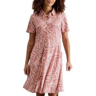 White Stuff Robe-Chemise Femme Ria Jersey – Chemise à col et Boutons – Rose PR – Taille 46R - Publicité White Stuff Robe-Chemise Femme Ria Jersey – Chemise à col et Boutons – Rose PR – Taille 46R - Publicité