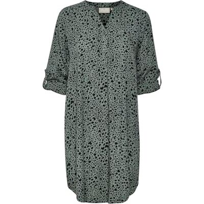 KAFFE Women's Dress Regular Fit Just Above Knee Long Sleeve Woven - Publicité KAFFE Women's Dress Regular Fit Just Above Knee Long Sleeve Woven - Publicité