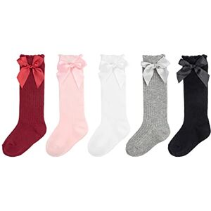 DRESHOW Chaussettes Hautes en Coton Pour Bébé Fille Tout-petit Avec Nœud - Publicité DRESHOW Chaussettes Hautes en Coton Pour Bébé Fille Tout-petit Avec Nœud - Publicité