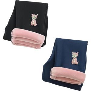 AOOPOO Lot de 2 Legging Chaud Polaire Hiver pour Filles Pantalon Thermique Épaissie en Coton Jeggings Doublés en Polaire Leggings Thermiques Broderie Chat Mignon pour Bébé Enfant Filles 1-7 Ans - Publicité AOOPOO Lot de 2 Legging Chaud Polaire Hiver pour Filles Pantalon Thermique Épaissie en Coton Jeggings Doublés en Polaire Leggings Thermiques Broderie Chat Mignon pour Bébé Enfant Filles 1-7 Ans - Publicité
