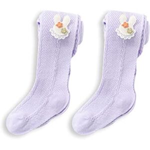 CFlong Collants Enfants Filles Coton Lot De 2/4, D'été Collants Pour Enfants Mesh Respirant Bébé Leggings Filles Avec Pieds Mignon Lapin, Convient Aux 1-7 Ans (2 Paires, Violet,M) - Publicité CFlong Collants Enfants Filles Coton Lot De 2/4, D'été Collants Pour Enfants Mesh Respirant Bébé Leggings Filles Avec Pieds Mignon Lapin, Convient Aux 1-7 Ans (2 Paires, Violet,M) - Publicité