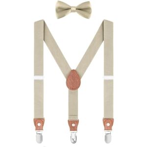WANYING Enfants Bébé Garçon Fille Bretelle & Nœud Papillon Set pour 1 à 8 ans, 3 Clips Y-forme élastiques Bretelles pour Baby Kaki - Publicité WANYING Enfants Bébé Garçon Fille Bretelle & Nœud Papillon Set pour 1 à 8 ans, 3 Clips Y-forme élastiques Bretelles pour Baby Kaki - Publicité