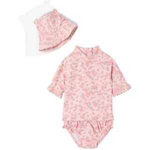 VERTBAUDET Maillot Bain Anti UV 3 pièces Rose poudré 36M(97CM) - Publicité VERTBAUDET Maillot Bain Anti UV 3 pièces Rose poudré 36M(97CM) - Publicité