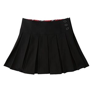 Bienzoe Fille Extensible Durable Uniforme Scolaire Danse Plissé Jupe Noir 8 - Publicité