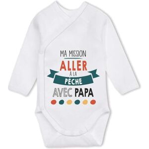 Planetee Body bébé manches longues Ma mission Pêche avec Papa 6-12 mois Coton – Cadeau Naissance Nourrisson Baby Shower - Publicité Planetee Body bébé manches longues Ma mission Pêche avec Papa 6-12 mois Coton – Cadeau Naissance Nourrisson Baby Shower - Publicité