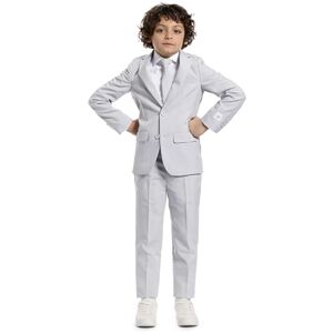 OppoSuits Garçons Groovy Gris Costume De Couleur Unie Tenue De Bal et De Fête De Mariage Comprenant Blazer, Pantalon et Cravate Gris - Publicité OppoSuits Garçons Groovy Gris Costume De Couleur Unie Tenue De Bal et De Fête De Mariage Comprenant Blazer, Pantalon et Cravate Gris - Publicité