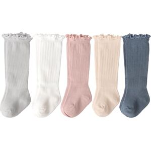 DRESHOW Chaussettes Hautes Pour Bébé Fille Chaussettes Habillées Pour Tout-petit Chaussettes Bébé en Coton Avec Nœud, 3-5 ans, 5 Pairs Knee High Socks: Bow 11 - Publicité DRESHOW Chaussettes Hautes Pour Bébé Fille Chaussettes Habillées Pour Tout-petit Chaussettes Bébé en Coton Avec Nœud, 3-5 ans, 5 Pairs Knee High Socks: Bow 11 - Publicité