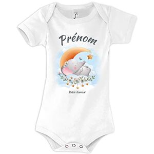 Planetee Body bébé garçon personnalisable mignon avec éléphant Cadeau vêtement de naissance personnalisé pour nouveau né fille et garçon ou anniversaire 6 mois - Publicité Planetee Body bébé garçon personnalisable mignon avec éléphant Cadeau vêtement de naissance personnalisé pour nouveau né fille et garçon ou anniversaire 6 mois - Publicité