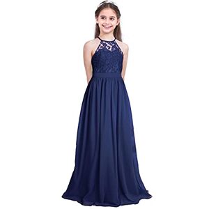 IEFIEL Enfant Filles Robe De Mariage Princesse Dentelle Longue Robe De Soirée Cocktail sans Manches Robes Bustier Baptême Demoiselle Honneur Fête Bleu Marine 14 Ans - Publicité IEFIEL Enfant Filles Robe De Mariage Princesse Dentelle Longue Robe De Soirée Cocktail sans Manches Robes Bustier Baptême Demoiselle Honneur Fête Bleu Marine 14 Ans - Publicité