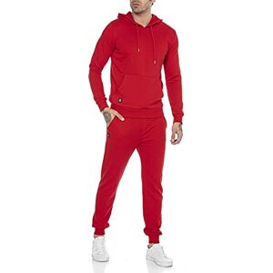 Redbridge Ensemble de sport Sportswear Pantalon Sweat á capuche Jogger-Set Combinaison Rouge L - Publicité